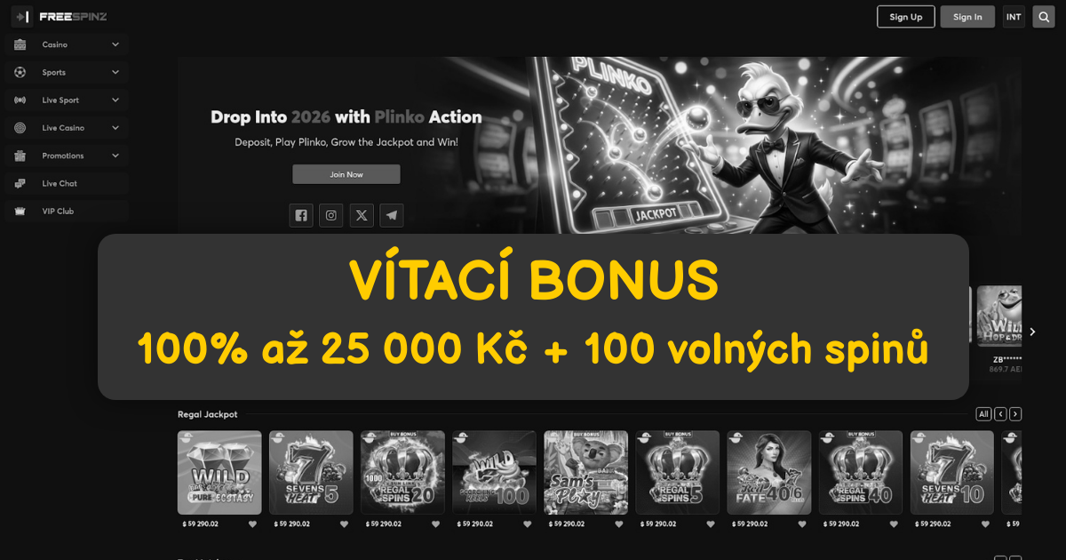 Freespinz Casino welcome bonus